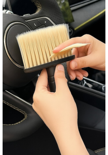 Mucit Home Araç İçi Temizlik Fırçası Yumuşak Kıllı, Çizmez, Detaylı Temizlik, Klima Ve Konsol Uyumlu 1 Adet