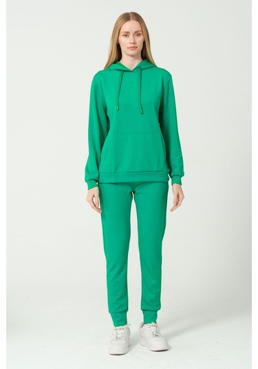 Kadın Yumuşak Kumaş Eşofman Takımı Eşofman Altı Ve Sweatshirt Çok Renkli