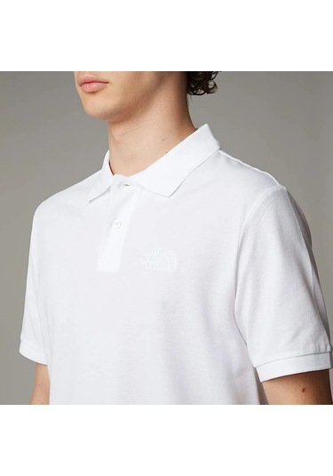 The North Face M Essentıal Regular Polo Erkek Tişört Nf0a8c1pfn41 Nf0a8c1pfn41 Bey Beyaz