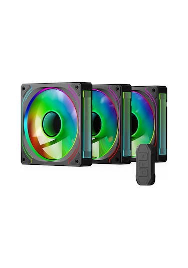 Gamepower Glacia 120 Infinity Argb 3'lü Fan Seti + Hub Kit