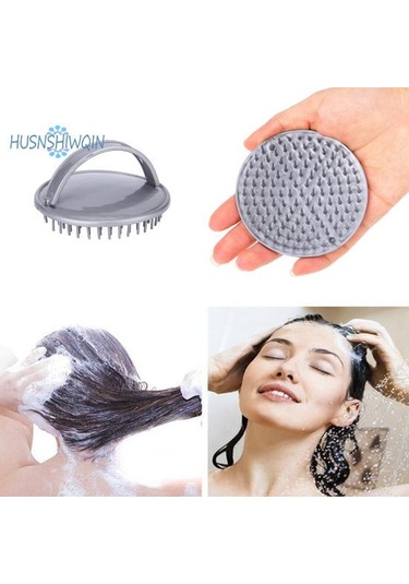 Mor Parmak Toka Tasarım Yuvarlak Fırça İğne Şampuan Fırça Saç Kökü Kaşıntı Saç Derisi Masaj Tarak Saç Malzemeleri