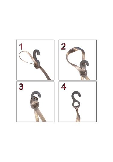 Çadır Direği (pol) Kancası Kolay Çadır Kurulum Aparatı 10 Adet Çok Renkli