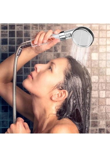 Boncuklu Duş Seti Takım Terapi Relax Duş Başlığı Kalsiyum  Filtreli Diğer