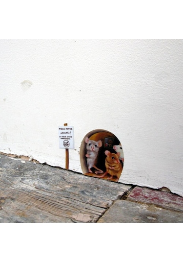 Komik Fare Deliği Duvar Çıkartmaları Yatak Odası Mutfak Süpürgelik Ev Dekorasyon 3d Vi Çıkartmaları Diy Duvar Sticker Dğ. 55013255 Diğer