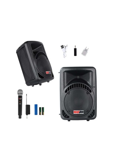 Lastvoice Ample-12ap Taşınabilir Seyyar Portatif Mikrofonlu Elektrikli Ses Sistemi Hoparlör 800 Watt