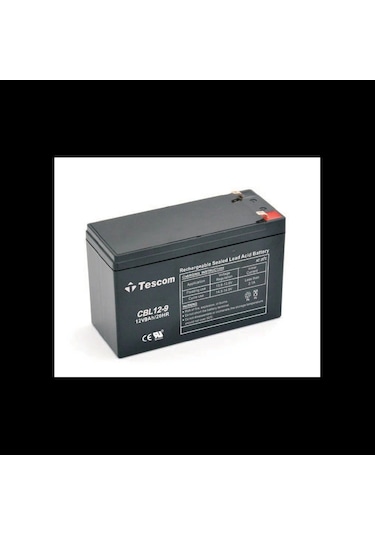 Tescom Combatt, Cbl12-9, 12v 9ah, Bakımsız, Kuru Akü. Ups İçin Uygundur. 100012238