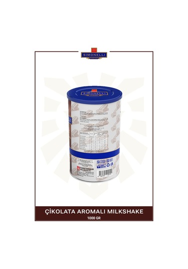 Simonelli Çikolatalı Milkshake 1 KG