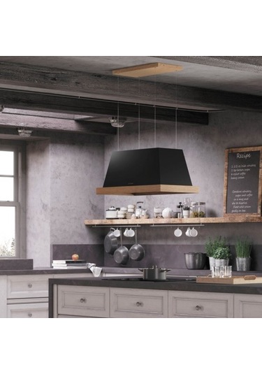 Faber Thea Isola EV8 DG Matt F80 SC Ada Tipi 80 CM Davlumbaz