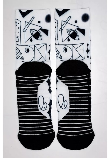 Larch Baskılı Kompresyon Çorapları 182995113 Beyaz