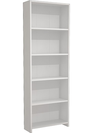 Bmdekor Lilium 5 Raflı Dekoratif Kitaplık Beyaz