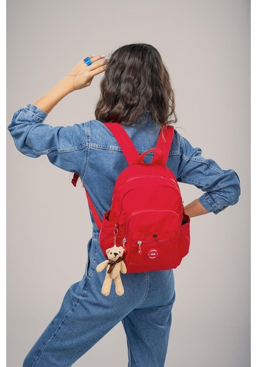 Ççs Kadın 17952 Sırt Çantası Kirmizi Kırmızı