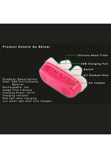 Hangfox Silikon Uyku Uyum Aleti: Akıllı Solunum Desteği İle Horlama Engeli, Beyaz