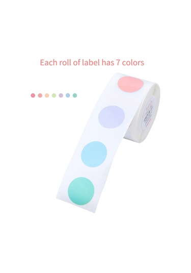 Aubyhe D101 Uyumlu 17x17mm 290 Yaprak Termal Etiket Kağıdı - Sütlü Pembe Rengi 1 Rulo