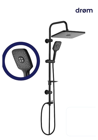 Kana Vann Tepe Duş Seti - Siyah Siyah