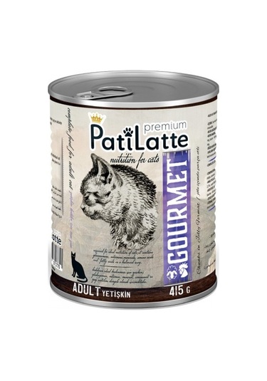 Pati Latte Gourmet Konserve Yetişkin Kedi Maması 24 x 415 G