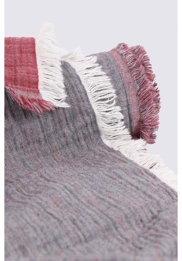 Ecocotton Muna Bordo/antrasit Çift Kişilik %100 Organik Pamuk Inject Yatak Örtüsü Bordo - Antrasit