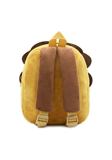 Tcherchi Aslan Model Tasarım Peluş Çocuk Okul Sırt Çantası-sarı Sarı