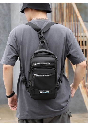 Dayanıklı Suya Dayanıklı Sırt Çantası - Hafif Ve Pratik Tekli Çanta Modeli Siyah