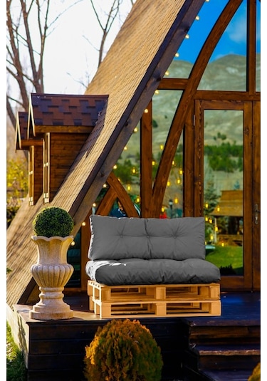 Dekosoy Dış Ve Iç Mekan Palet Minderi Takımı - Antrasit Gri