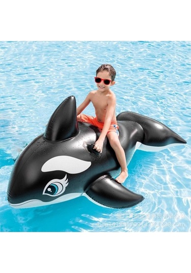 Ganzhoushop Suntek Su Şişme Şamandıra Canlı Renkli Eğlence Havuz Çok Balina 193x119cm Tj Çok Renkli