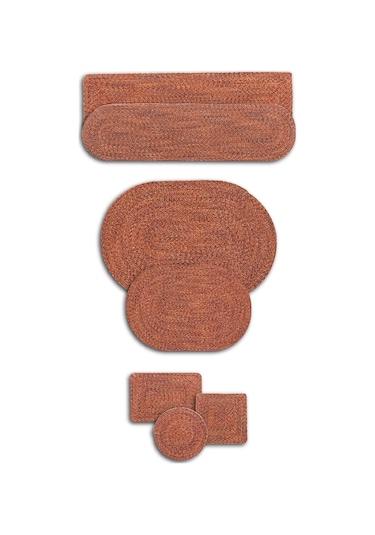 Koza Home Cesta El Yapımı Örgü Kiremit Kare Supla 32x32 4030 Kiremit