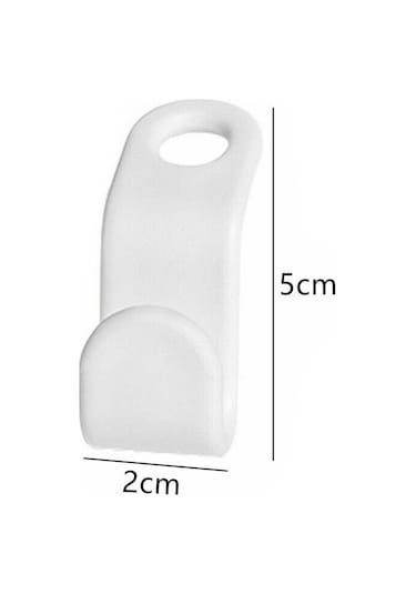 Shineyee Ev İçin 50 Adet Beyaz Kalın Plastik Halka Askı, Kolay Kullanıma Uygun, Konforlu Ev Yaşamı Sağlar, Üst Üste Konulabilir, Dayanıklı Malzeme Diğer