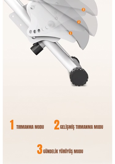 Robo Katlanabilir Dikey Tırmanma Egzersiz Aleti Yeni Versiyon Beyaz