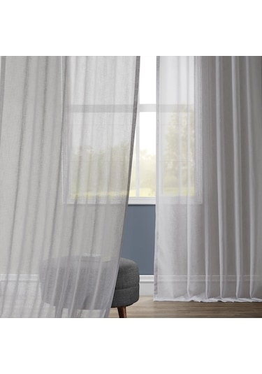 Evdepo Home Kullanıma Hazır Keten Tül Perde (541073060)
