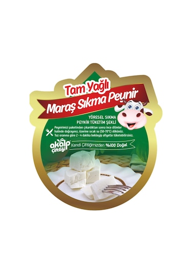 Tam Yağlı Maraş Sıkma Peyniri 500 Gr