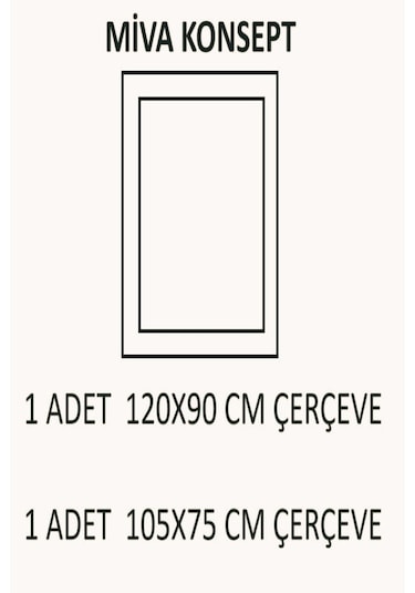 Dekoratif Boyanabilir Poliüretan Duvar Çıtası- 2 Li Hazır Çerçeve Seti Set 389