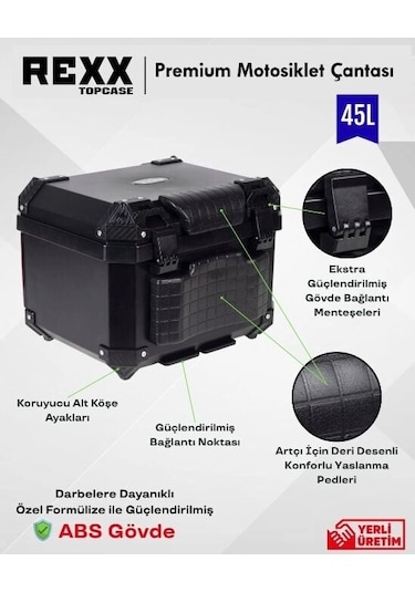Rexx Pro-x 45lt Arka Çanta Siyah