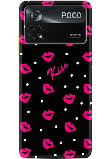 Xiaomi Poco X4 Pro 5G Kılıf Resimli Silikon Kiss 1392