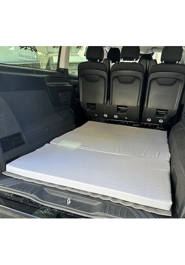 Araç Yatağı Sünger Katlanabilir Oto Yatağı Üniversal 120x180x6 Cm-tesla Ve Birçok Modele Uygun-gri