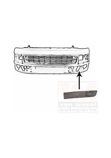 Volkswagen T5,5 2010 2015 Sis Far Kapağı Sol Sıssız Sıyah Oem No:7e0807489