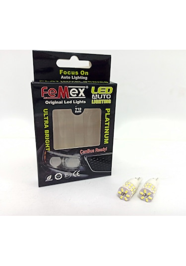 Femex Platinum T10 30Smd 4014 Chipset Seramik Led Ampul Aktif Can