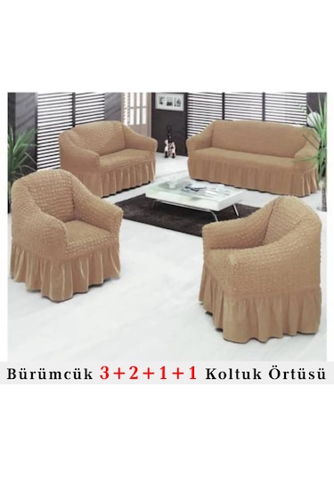 StarMall Bürümcük Koltuk Örtüsü, Berjer, Çekyat Kılıfı 3211 Takım Bal