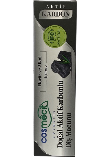 Cosmecit Doğal Aktif Karbonlu Diş Macunu 125 Gr
