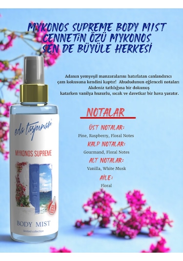 Eda Taşpınar Mykonos Supreme Vücut Spreyi 200 ML