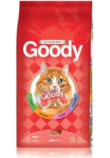 Goody Etli Yetişkin Kedi Maması 15 KG