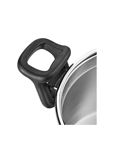 Nehir Napoli 22 Cm Paslanmaz Çelik Süzgeç Kapaklı Fonksiyonel Derin Tencere