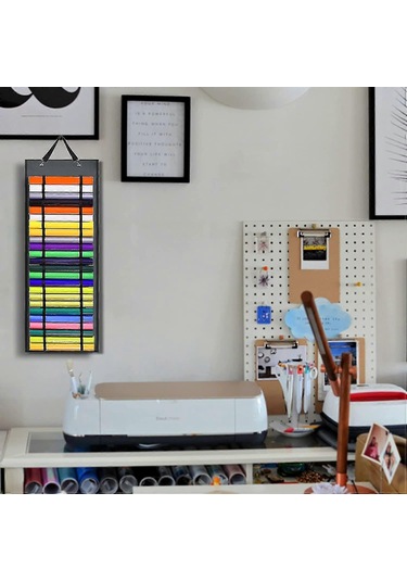 48 Bölmeli Vinil Saklama Organizatörü,