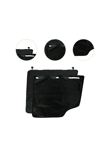 Suntek 2 Adet Araba Kapısı Koruyucu Köpekler İçin Siyah