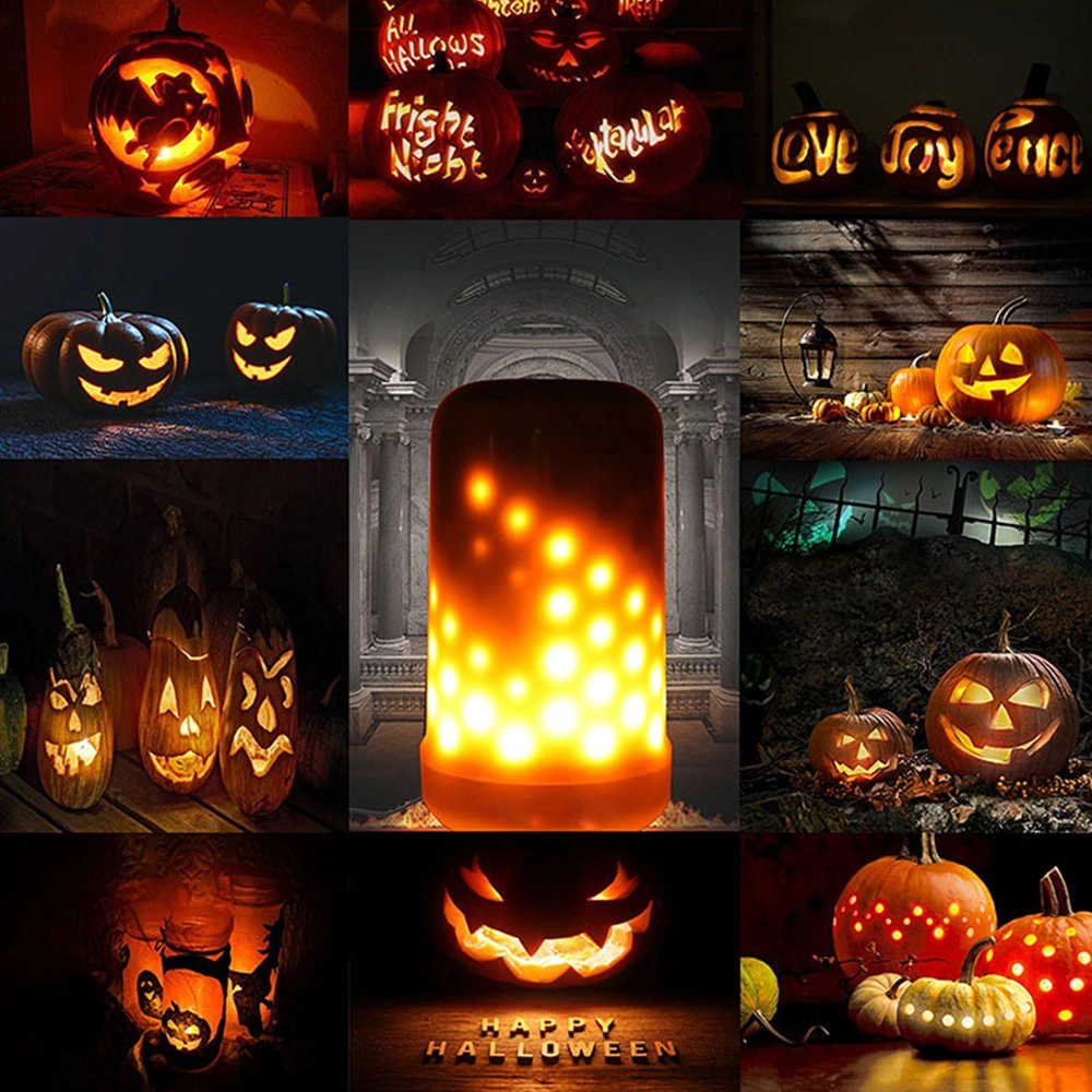 Folinda Led Alev Işık Ampülü - 3 Modlu Tatlı Alev, Sürekli Aydınlatma, Solunum - 99 Led'li - 1800-2000k Isı Renkli - Dekoratif Ambiyans Için - E26/e27 Uç