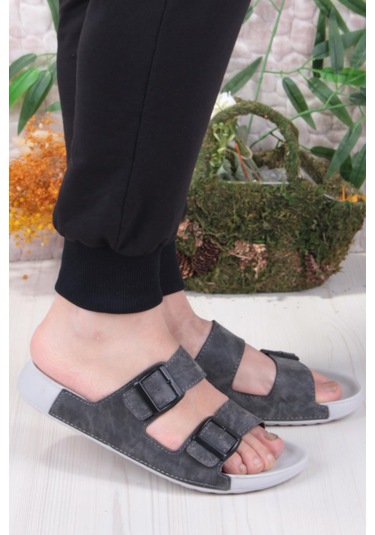 Benetton 1416 Comfort Taban Deniz Plaj Havuz Erkek Terlik Füme