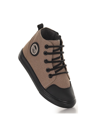 Kiko Kids Kai Fermuarlı Erkek Çocuk Günlük Bot Ayakkabı Kum Kum Rengi
