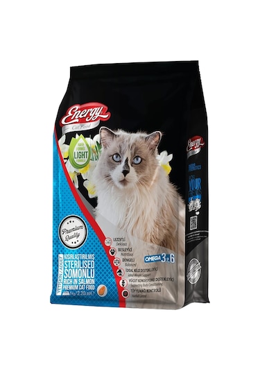 Energy Somonlu Kısırlaştırılmış Kedi Maması 1 KG