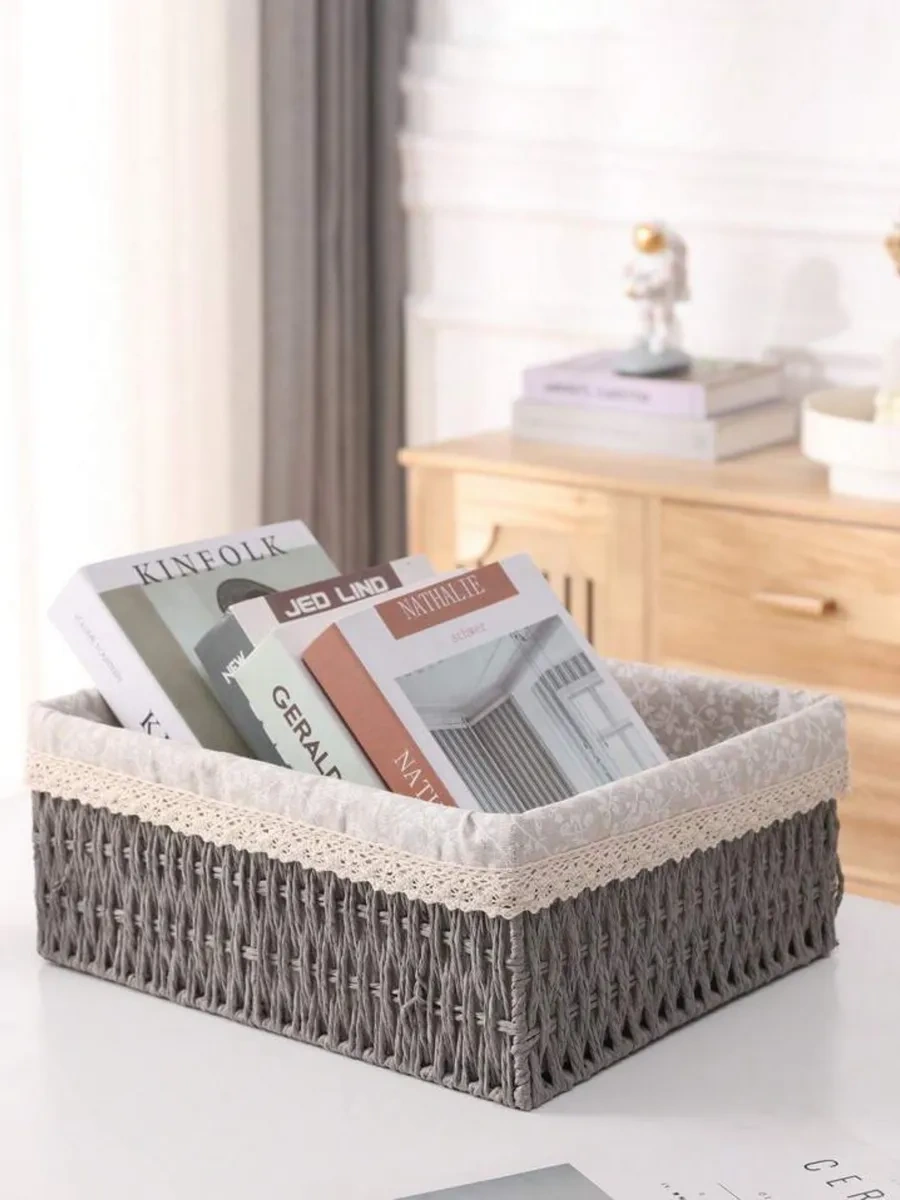 Sunny Home Örgü Gri Depolama Sepetleri Seti 268850333 Gri