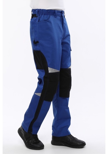 Uniprom İş Pantolonu Roma Model Diz Destekli 6 Cepli Mavi