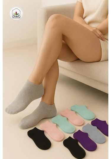 Al'sa Çorap Seti Kısa 10 Çift Pamuk 90680302 Siyah