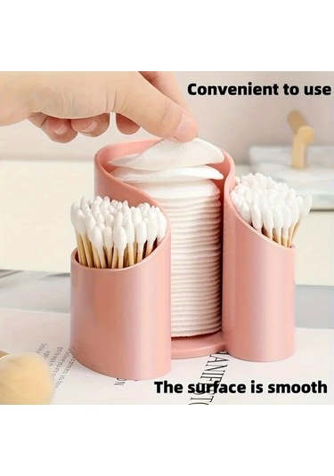 Chuangyinshop Siyah 1 Adet 3'lü Saklama Kutusu, Kozmetik Ve Diş İpi Düzenleyici, Banyo Aksesuar Siyah